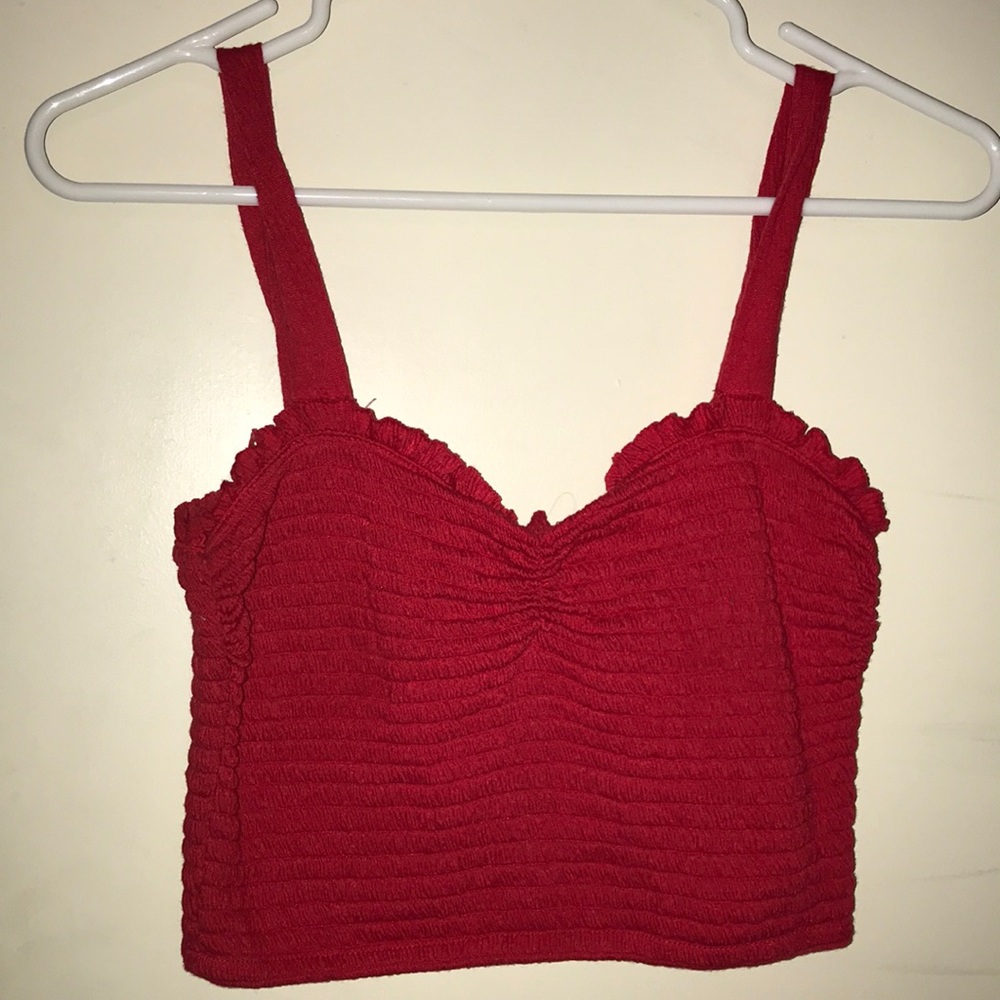 Red Crop Top